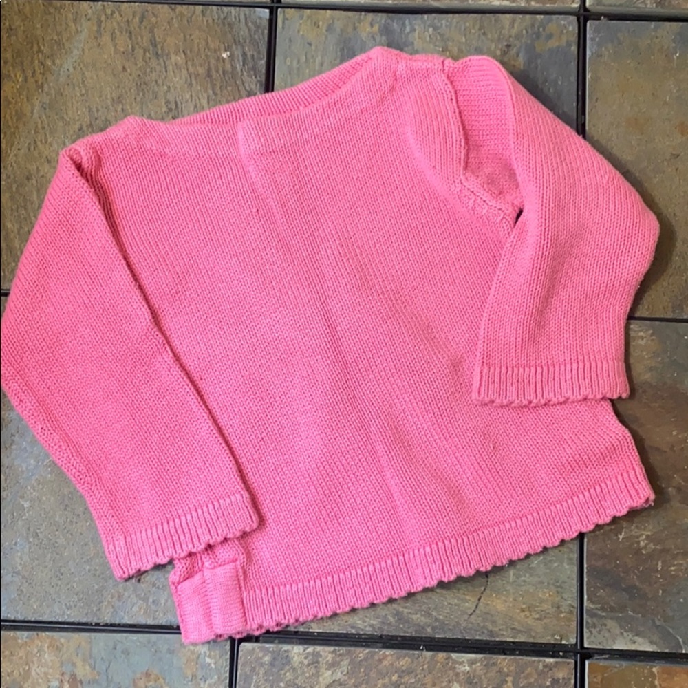 Baby Gap Boat Neck Pink Sweater sz 12-18 months